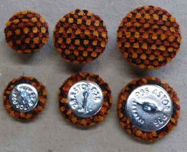 Polsterknöpfe mit Haken Polsterwebstoff 510