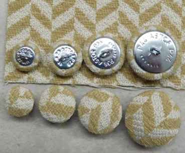 Polsterknöpfe mit Haken Polsterwebstoff 710