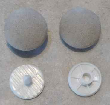 Polsterknöpfe Outdoor Mikrofaser Sand