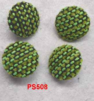 Polsterknöpfe mit Öse mit Webstoff 508 bezogen