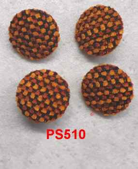 Polsterknöpfe mit Öse mit Webstoff 510 bezogen