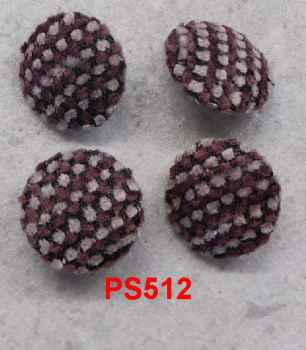 Polsterknöpfe mit Öse mit Webstoff 512 bezogen