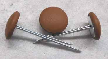 Polsterknöpfe mit Splint Leder Fondotinta