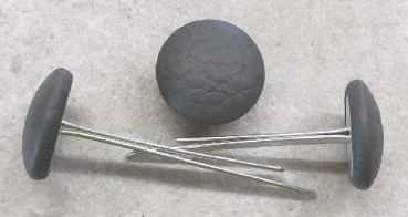 Polsterknöpfe mit Splint Kunstleder Anthrazit