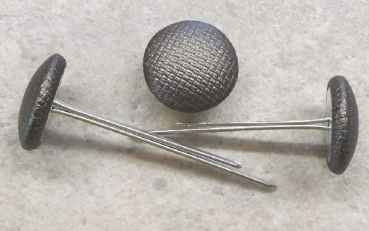 Polsterknöpfe mit Splint Kunstleder Eisen
