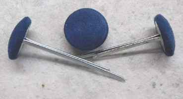 Polsterknöpfe mit Splint Mikrofaser Blau