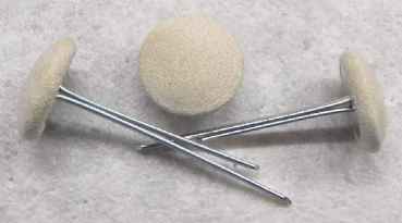 Polsterknöpfe mit Splint Mikrofaser Beige
