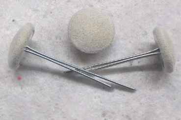 Polsterknöpfe mit Splint Mikrofaser Toffee