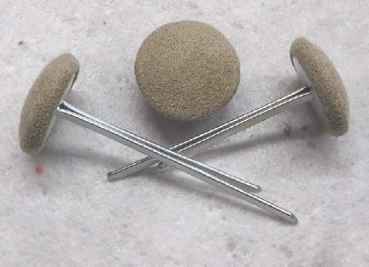 Polsterknöpfe mit Splint Mikrofaser Kamel
