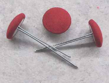 Polsterknöpfe mit Splint Mikrofaser Rot