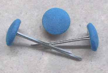 Polsterknöpfe mit Splint Mikrofaser Türkis