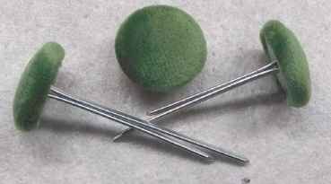 Polsterknöpfe mit Splint Mikrofaser Gras