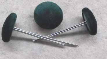 Polsterknöpfe mit Splint Mikrofaser Moos