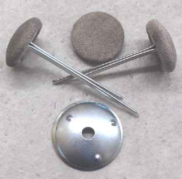 Preview: Polsterknöpfe mit Splint Mikrofaser Amethyst