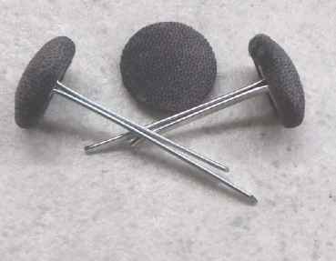 Polsterknöpfe mit Splint Mikrofaser Anthrazit