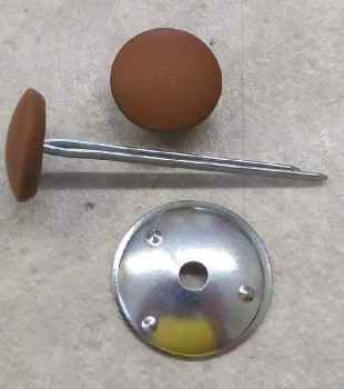 Polsterknöpfe mit Splint Echt Leder Fondotinta