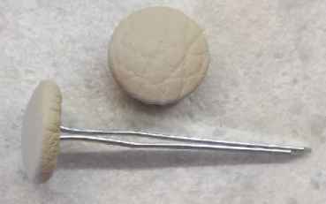 Polsterknöpfe mit Splint Kunstleder Toffee