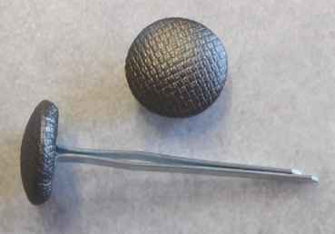 Polsterknöpfe mit Splint Kunstleder Eisen