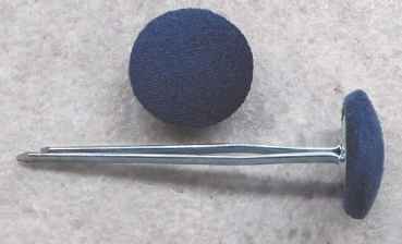 Polsterknöpfe mit Splint Blau