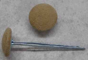 Polsterknöpfe mit Splint Trüffel