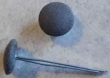 Polsterknöpfe mit Splint Grau