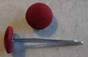 Polsterknöpfe mit Splint Bordeauxe