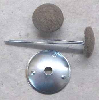 Preview: Polsterknöpfe mit Splint Karibu