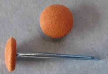 Polsterknöpfe mit Splint Orange