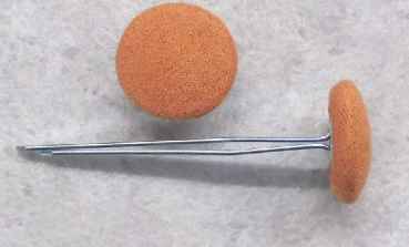 Polsterknöpfe mit Splint Orange