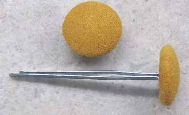 Polsterknöpfe mit Splint Senf