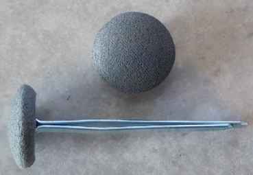 Polsterknöpfe mit Splint Stahl