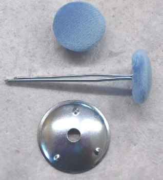 Preview: Polsterknöpfe mit Splint Taube