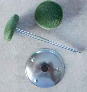 Polsterknöpfe mit Splint Gras