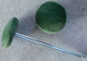 Polsterknöpfe mit Splint Gras