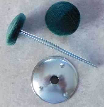 Polsterknöpfe mit Splint Moos