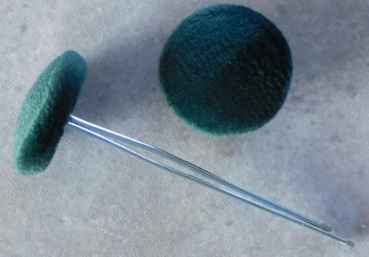 Polsterknöpfe mit Splint Moos