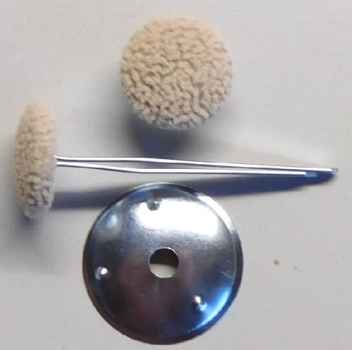 Polsterknöpfe mit Splint mit Ihrem Stoff bezogen