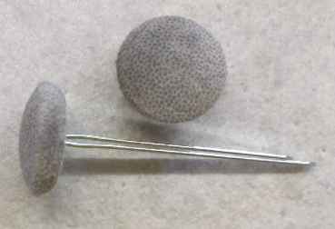 Polsterknöpfe mit Splint Mikrofaser Grau