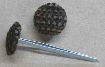 Polsterknöpfe mit Splint Webstoff 501