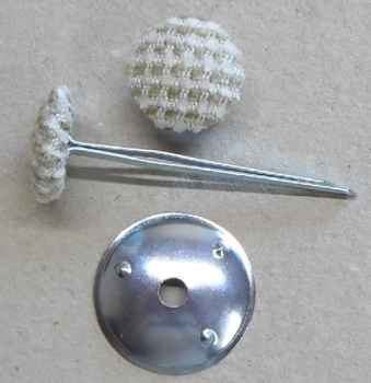 Polsterknöpfe mit Splint Webstoff 502