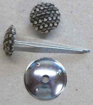 Polsterknöpfe mit Splint Webstoff 504