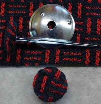 Polsterknöpfe mit Splint Webstoff 702