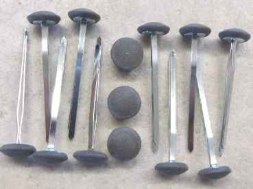 Polsterknöpfe mit Splint Mikrofaser Grau 10er Sonderedition