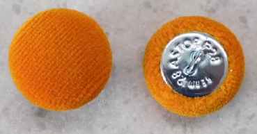 Polsterknöpfe Velours Orange