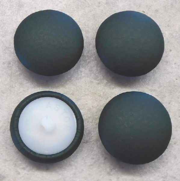 Knöpfe mit Leder Petersilie bezogen Ø 24mm