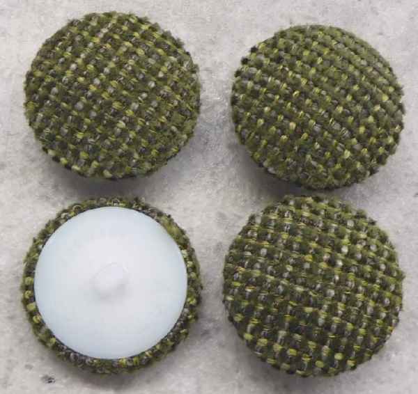 Knöpfe mit Stoff bezogen Ø 28mm