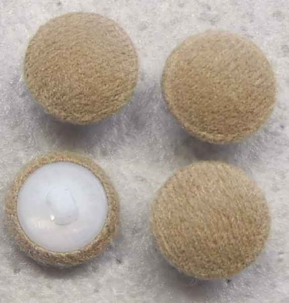 Knöpfe mit Stoff bezogen Ø 15mm