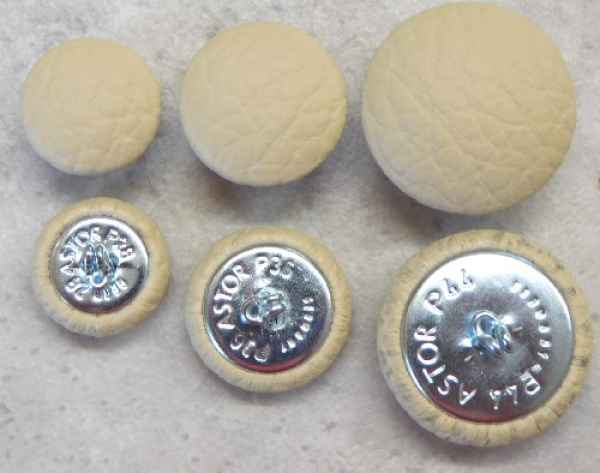 Polsterknöpfe mit Haken mit Kunstleder Hellbeige