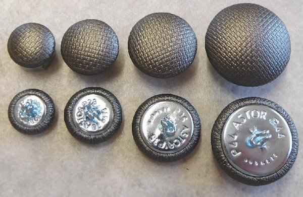 Polsterknöpfe mit Haken mit Kunstleder Eisen
