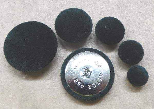 Polsterknöpfe mit Haken Mikrofaser Blaugrün